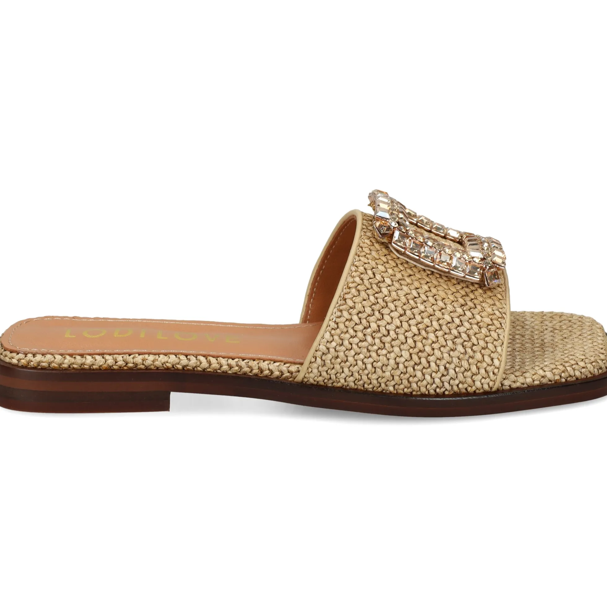 LODI Sandalias planas de Mujer NU4890 RAFIA NATURAL C