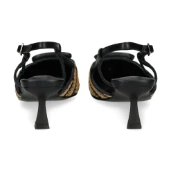 LODI Zapatos de tacón medio de Mujer BESO EGRO-NATURAL