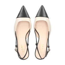 LODI Zapatos de tacón medio de Mujer CHAMES NEGRO+COTTON