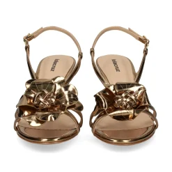 LOLA CRUZ Sandalias con tacón de Mujer 035Z17BK ORO