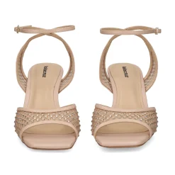 LOLA CRUZ Sandalias con tacón de Mujer 190Z13BK NUDE