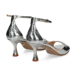 LOLA CRUZ Sandalias con tacón de Mujer 229Z51BK PLATA