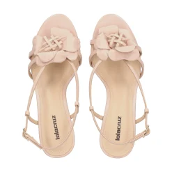 LOLA CRUZ Sandalias con tacón de Mujer 035Z13BK-D-V25 NUDE