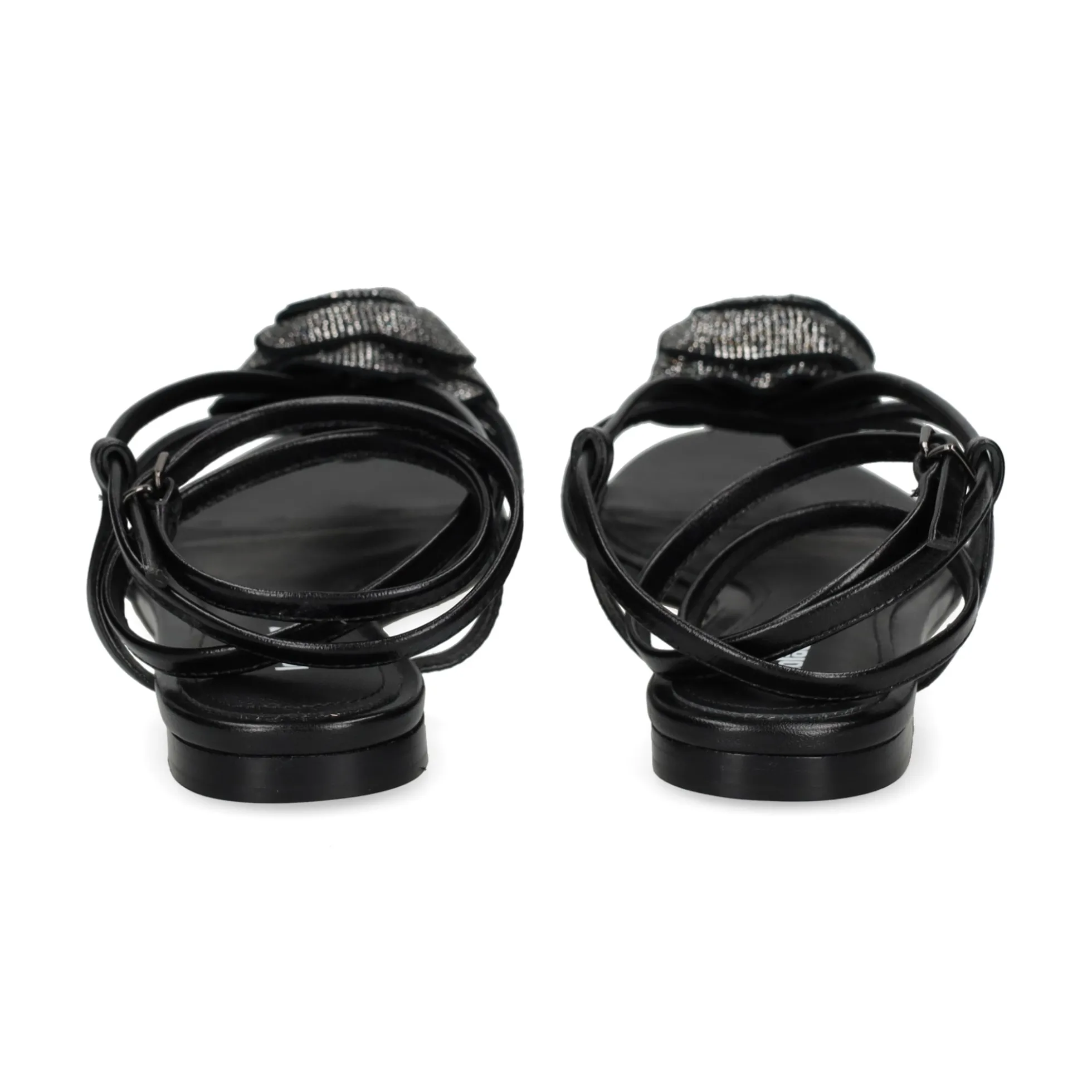 LOLA CRUZ Sandalias planas de Mujer 057Z13BK NEGRO