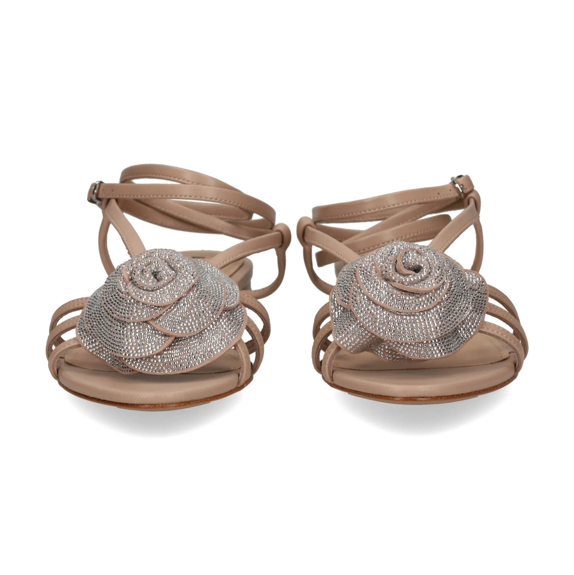 LOLA CRUZ Sandalias planas de Mujer 057Z13BK NUDE