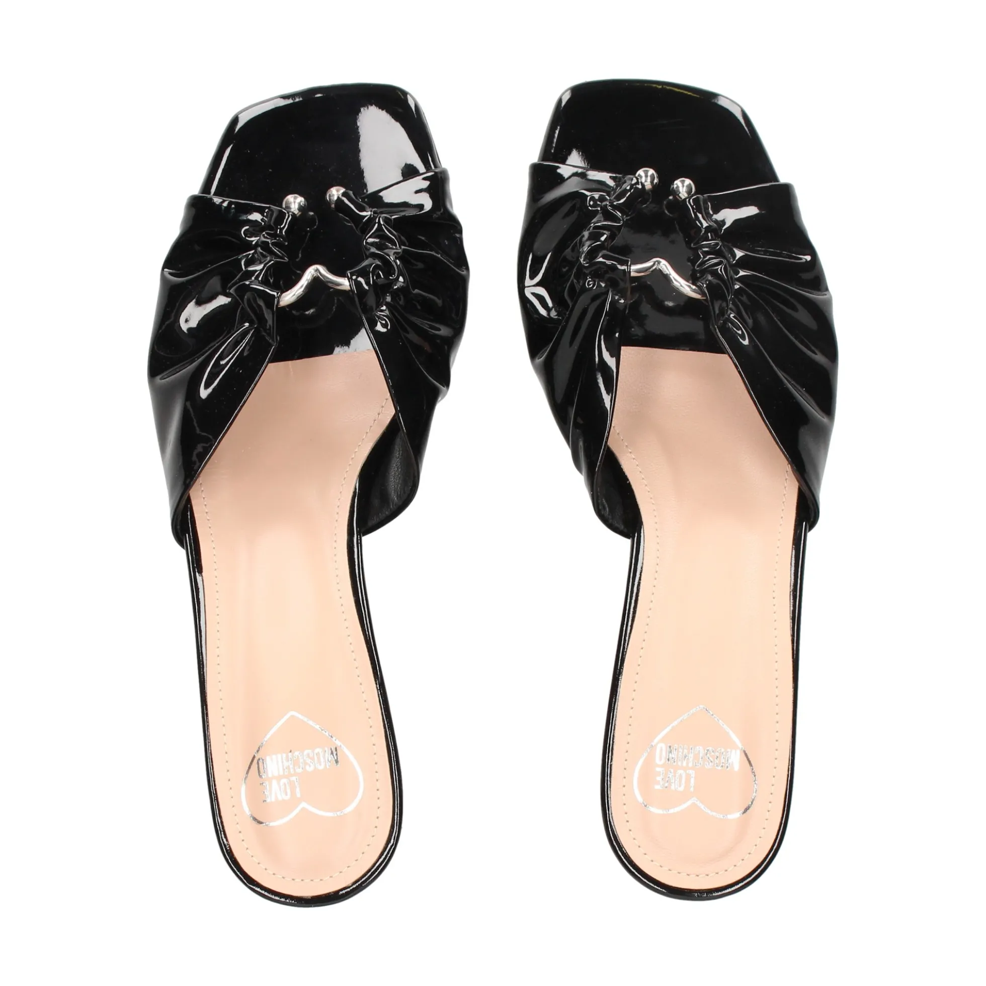 LOVE MOSCHINO Sandalias con tacón de Mujer JA28455G0M 000 NEGRO
