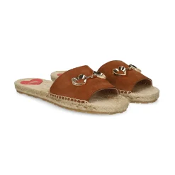 LOVE MOSCHINO Sandalias planas de Mujer JA28371G0O 200 CUERO
