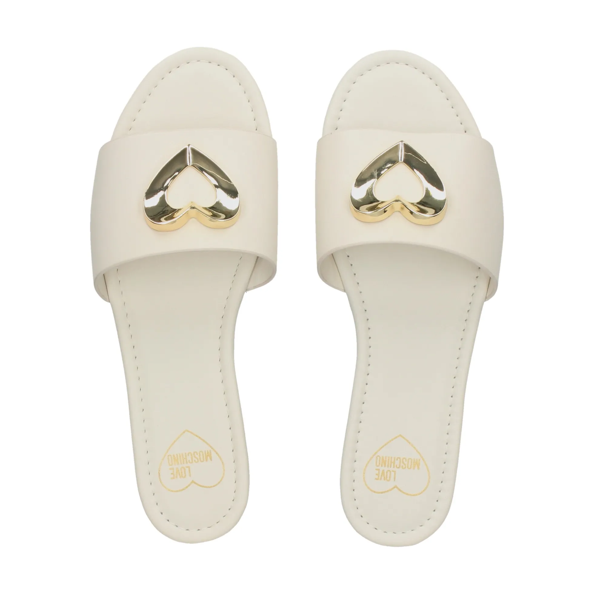 LOVE MOSCHINO Sandalias planas de Mujer JA28161G0M 102 MILK