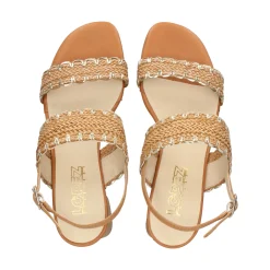 LÓPEZ Sandalias con plataforma de Mujer 24628 CAMEL