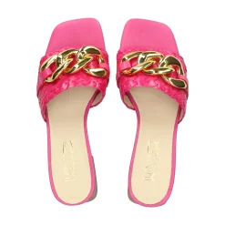 LÓPEZ Sandalias con tacón de Mujer 24521 604 FUXIA