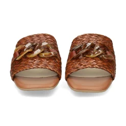 LÓPEZ Sandalias con tacón de Mujer 24524 TABACO