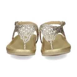 LÓPEZ Sandalias planas de Mujer 24740 PLATINO