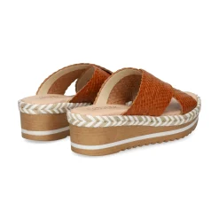 LÓPEZ Sandalias planas de Mujer 16257 TAN