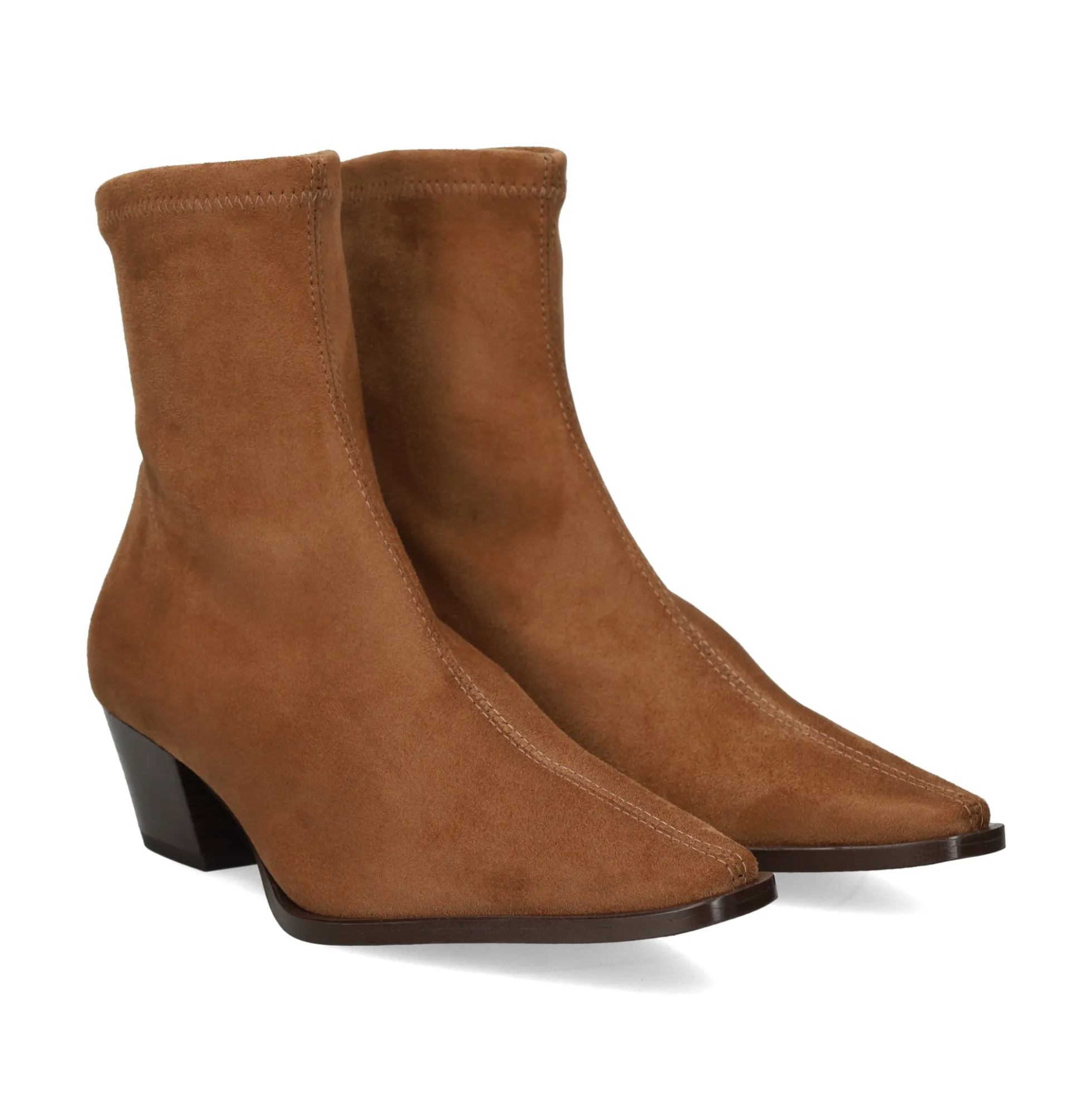 MISS ELASTIC Botines con tacón de Mujer 76280 10 TABACO