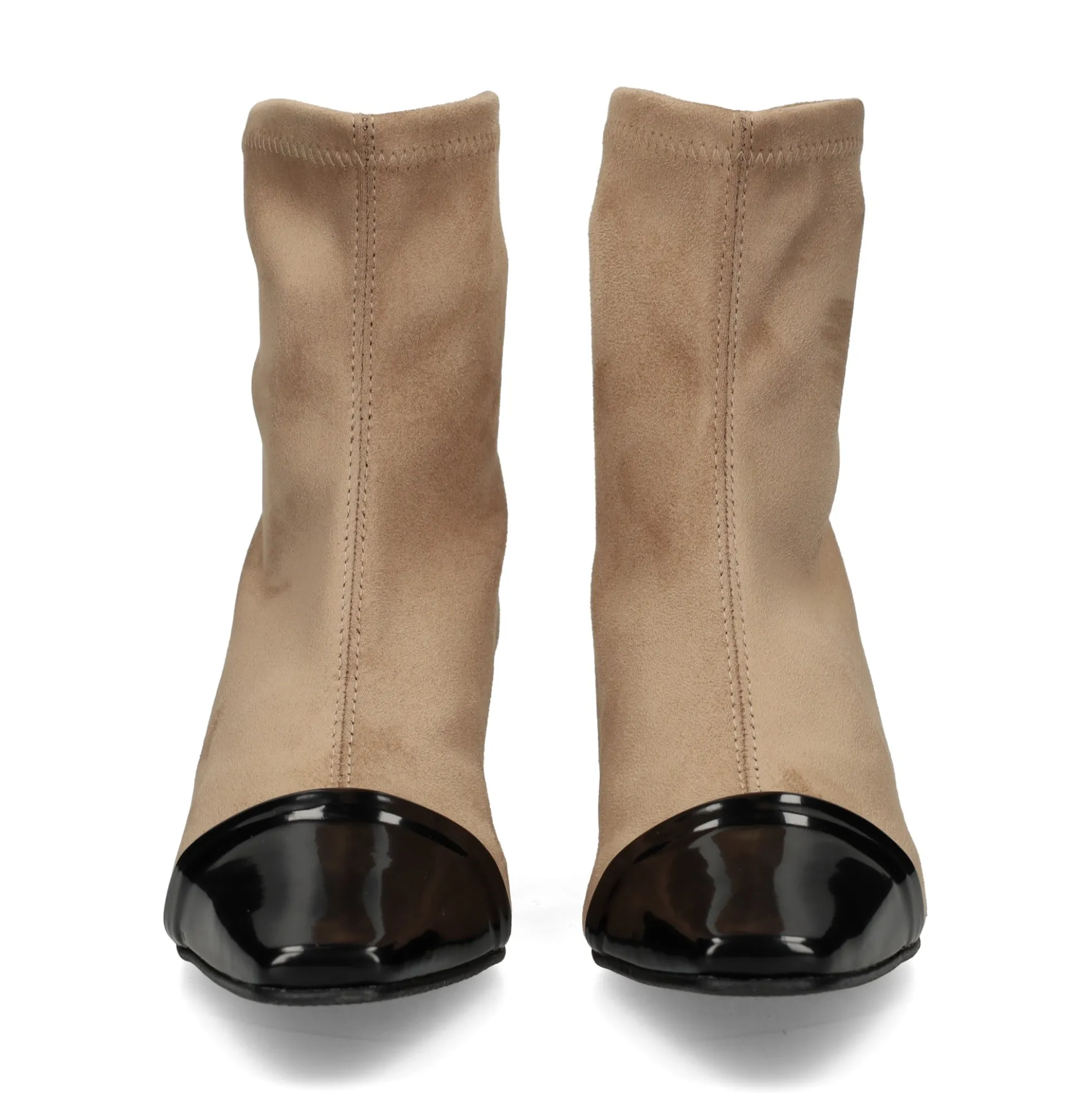 MISS ELASTIC Botines con tacón de Mujer 76152 3F TIERRA/NEGRO