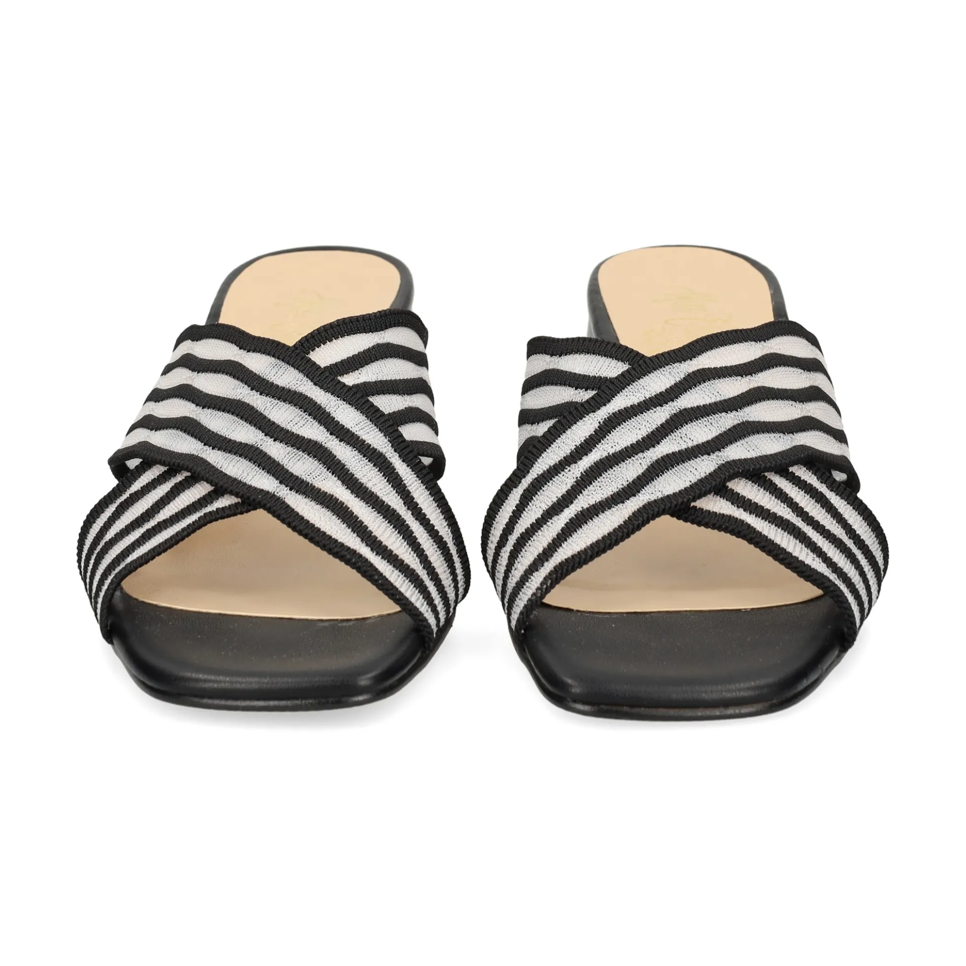 MISS ELASTIC Sandalias con tacón de Mujer 70072 05 NEGRO