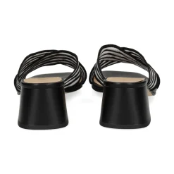 MISS ELASTIC Sandalias con tacón de Mujer 70072 05 NEGRO
