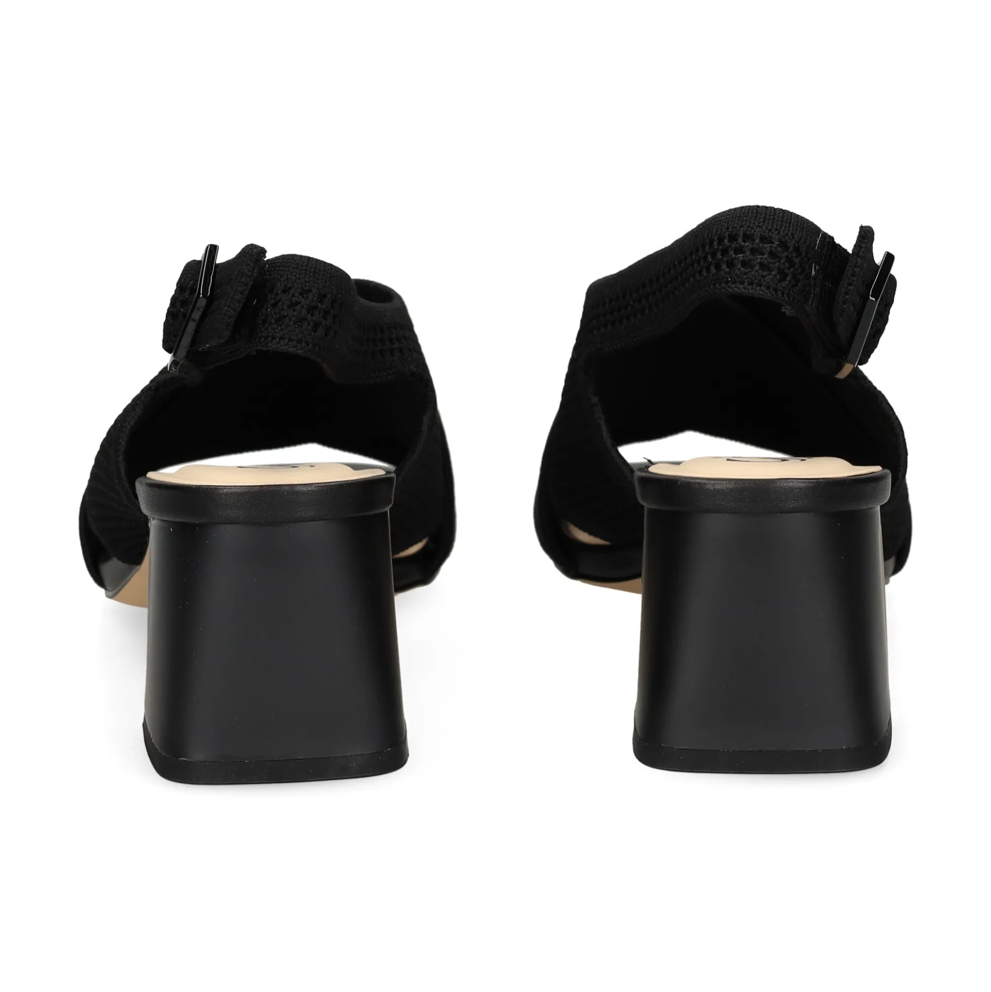MISS ELASTIC Sandalias con tacón de Mujer 73040 05 NEGRO