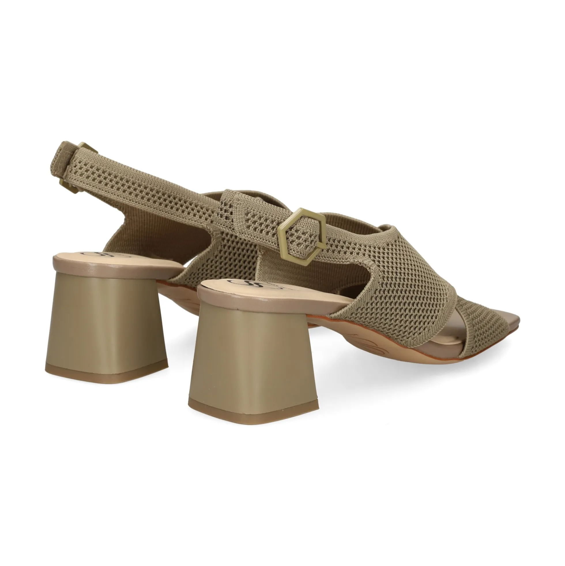 MISS ELASTIC Sandalias con tacón de Mujer 73040 28 TAUPE
