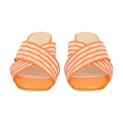 MISS ELASTIC Sandalias con tacón de Mujer 70072 56 MANDARINA