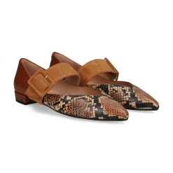 MIUXA Merceditas de Mujer ZABELA MARRON/COGNAC