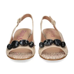 MIUXA Sandalias con tacón de Mujer VEROCA LAPONIA/BEIGE