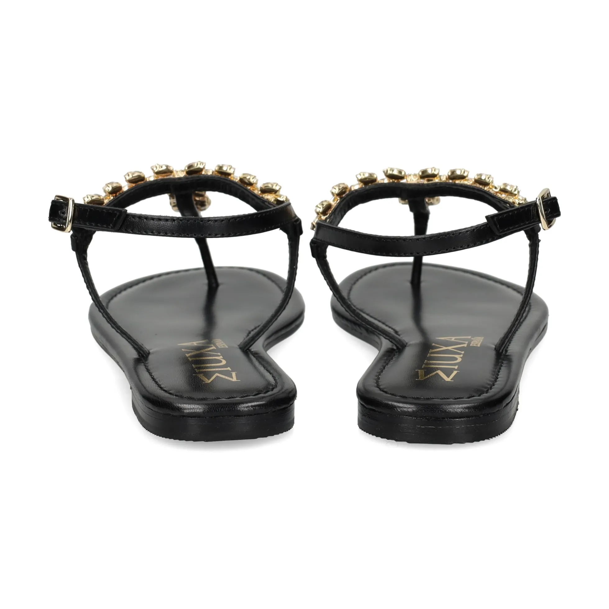 MIUXA Sandalias planas de Mujer XAVI NEGRO