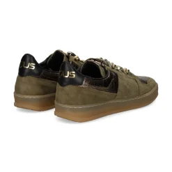 MJUS Zapatillas de Mujer T94174 OLIVA+ANTICO+