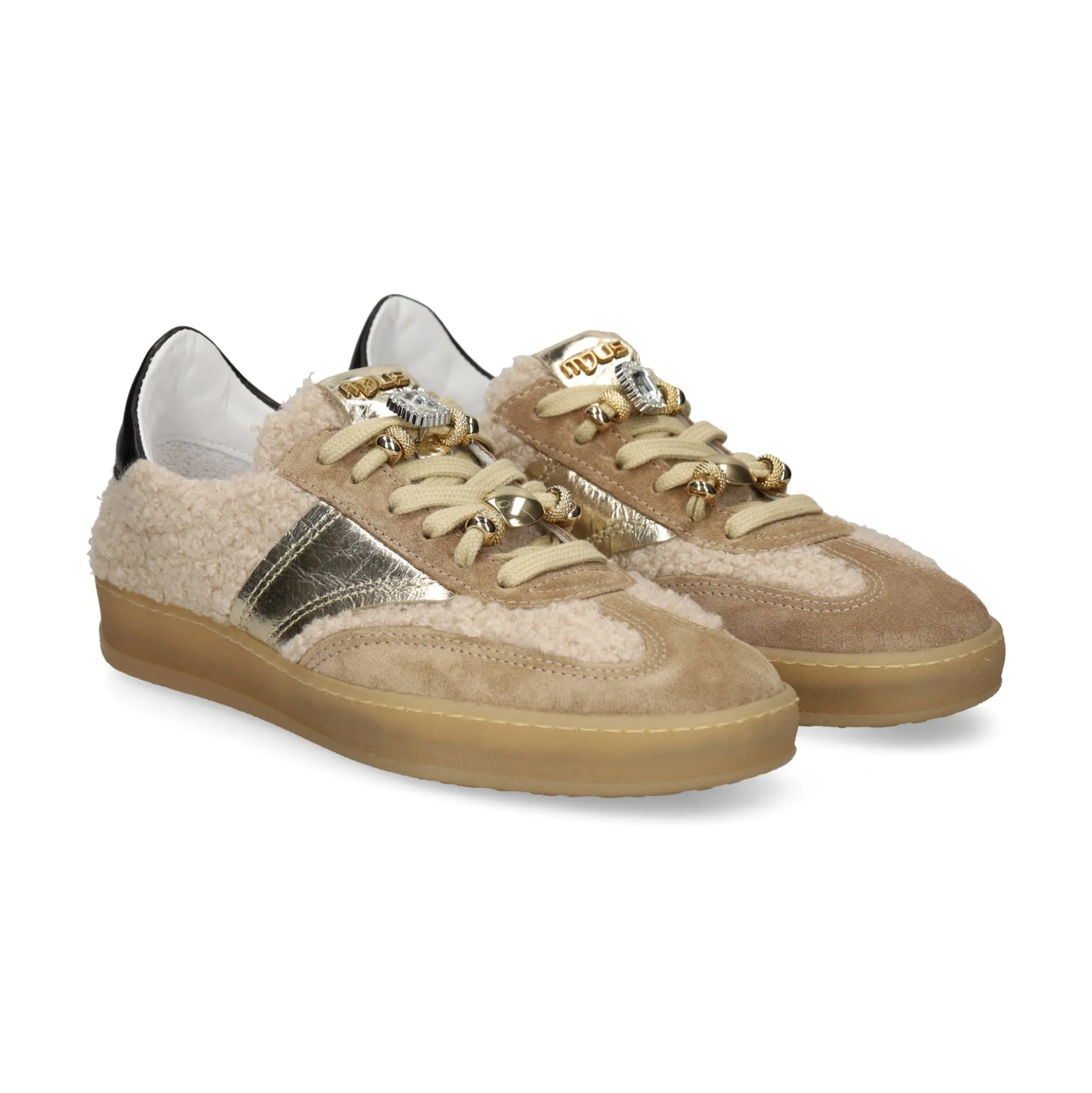 MJUS Zapatillas de Mujer T94172 COCCO+SABBIA+