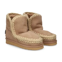 MOU Botines planos de Mujer ESKIMO 18 GLITTER LOGO CAMEL
