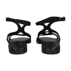 MYCONIAN Sandalias planas de Mujer 2133 NEGRO