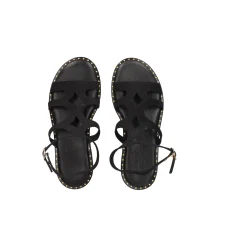MYCONIAN Sandalias planas de Mujer 2133 NEGRO
