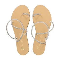 NICOLAS LAINAS Sandalias planas de Mujer 63-TC BLANCO