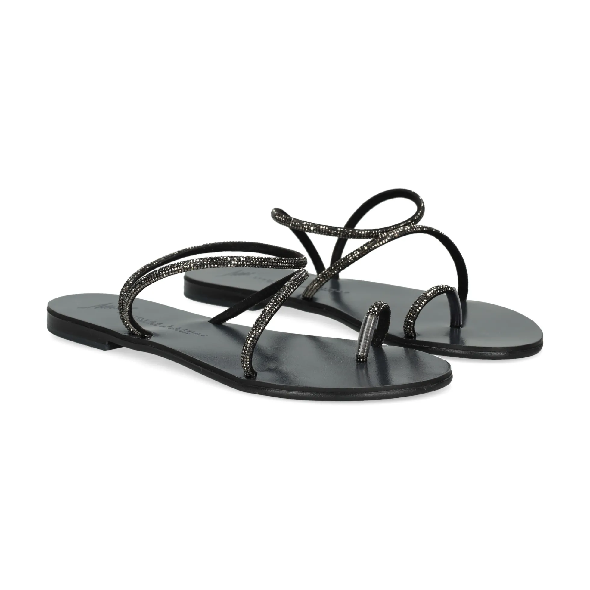 NICOLAS LAINAS Sandalias planas de Mujer 63-TCM GRAFITO