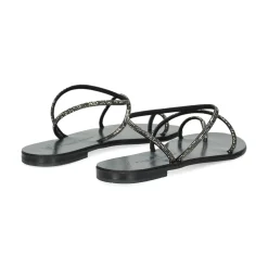 NICOLAS LAINAS Sandalias planas de Mujer 63-TCM GRAFITO