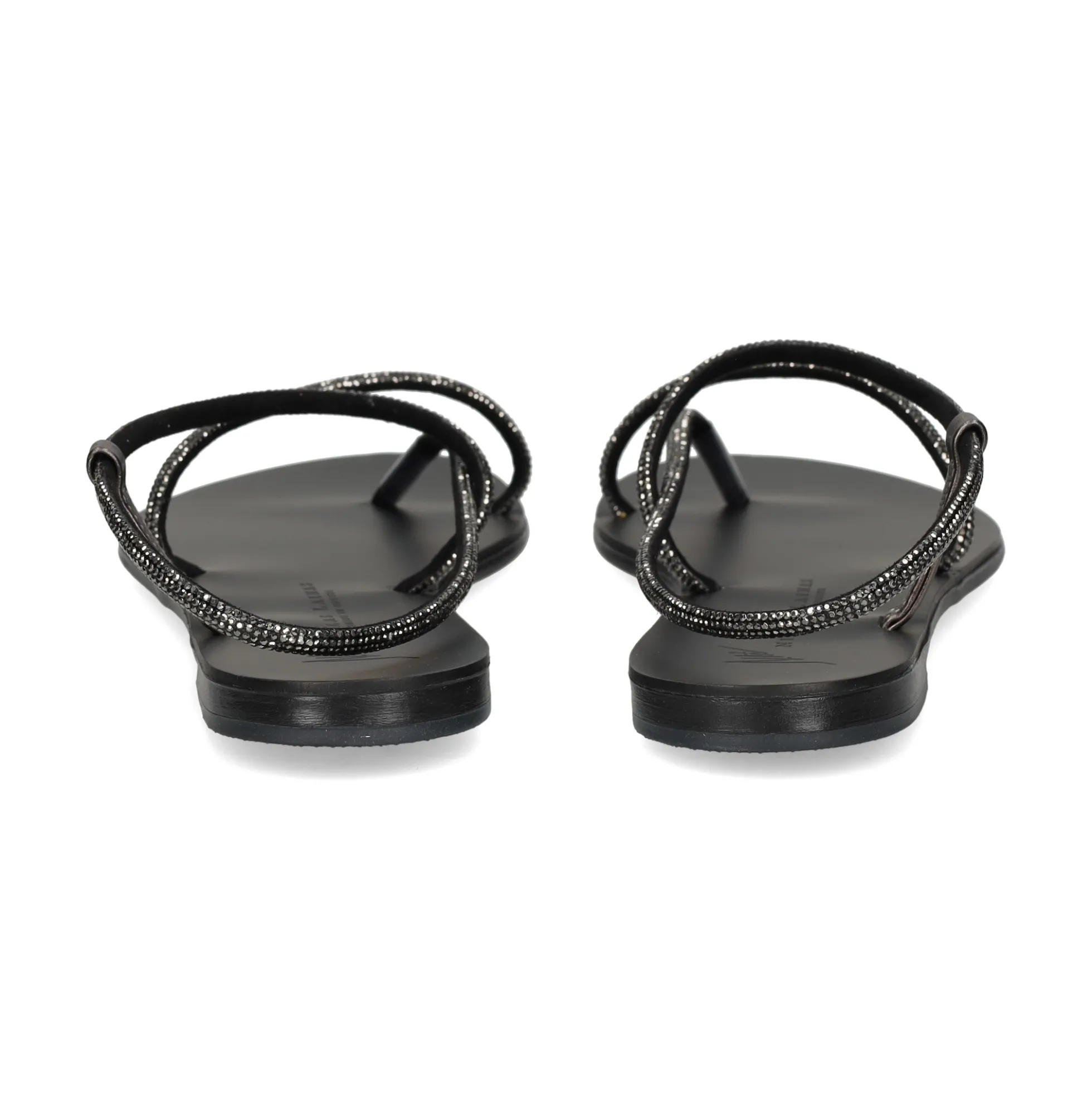 NICOLAS LAINAS Sandalias planas de Mujer 67-TC NEGRO