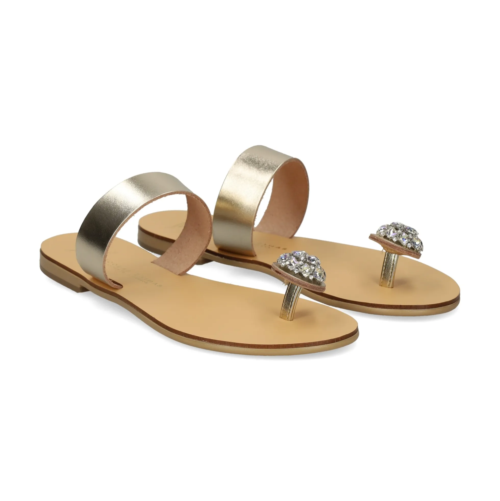 NICOLAS LAINAS Sandalias planas de Mujer 243-B ORO