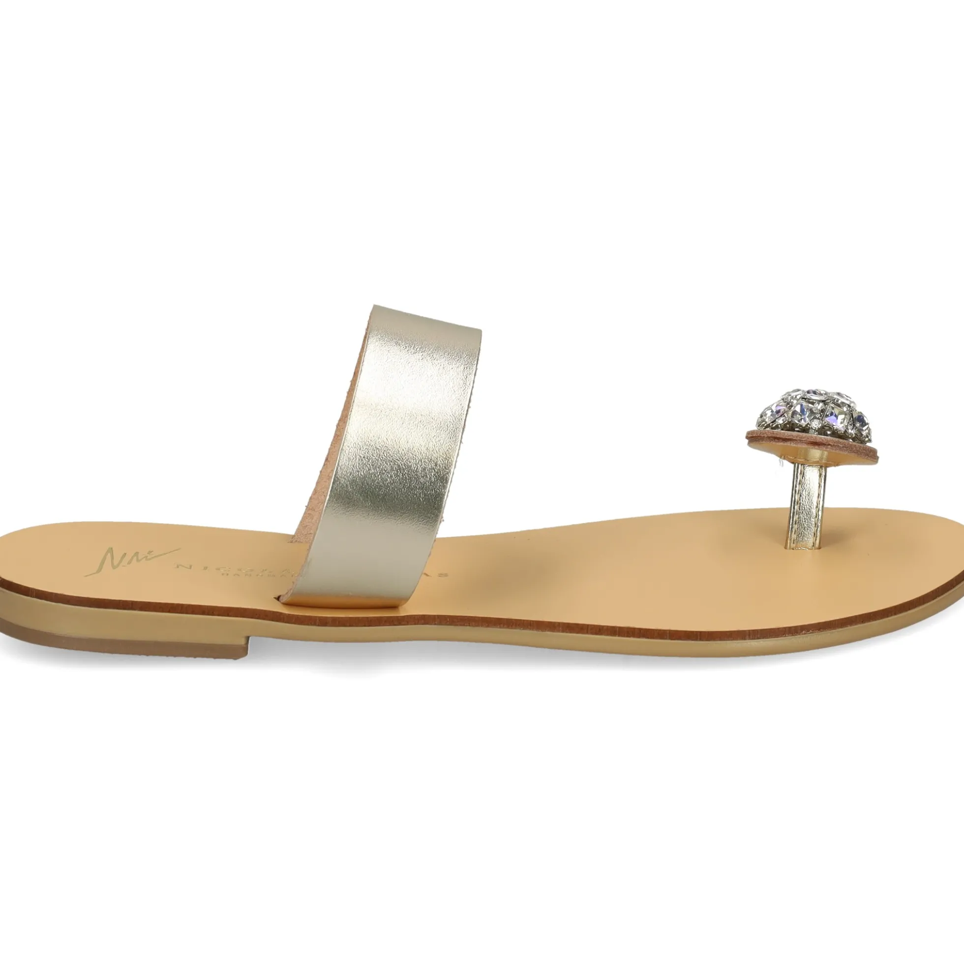 NICOLAS LAINAS Sandalias planas de Mujer 243-B ORO