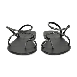 NICOLAS LAINAS Sandalias planas de Mujer 63-TC NEGRO