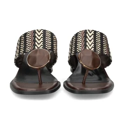 NOA HARMON Sandalias con tacón de Mujer 009227-0M55 MULTI MARRON