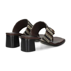 NOA HARMON Sandalias con tacón de Mujer 009227-0M55 MULTI MARRON