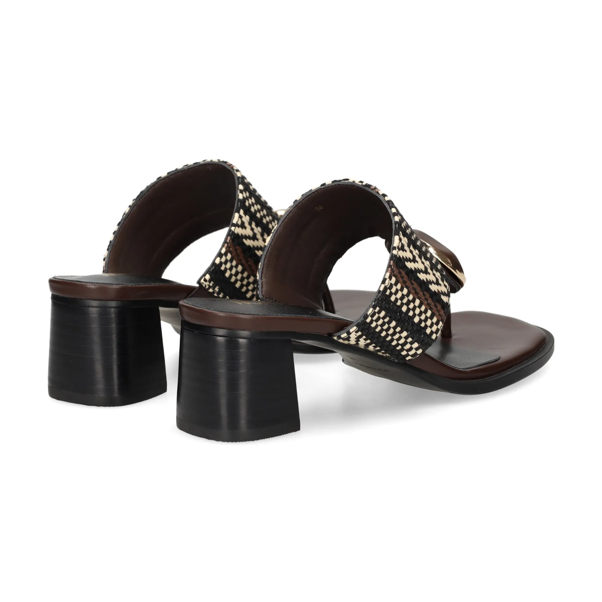 NOA HARMON Sandalias con tacón de Mujer 009227-0M55 MULTI MARRON