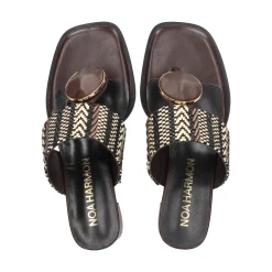 NOA HARMON Sandalias con tacón de Mujer 009227-0M55 MULTI MARRON