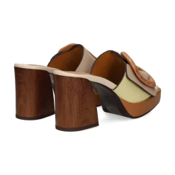 NOA HARMON Sandalias con plataforma de Mujer 009677-0M28 TAUPE MULTI