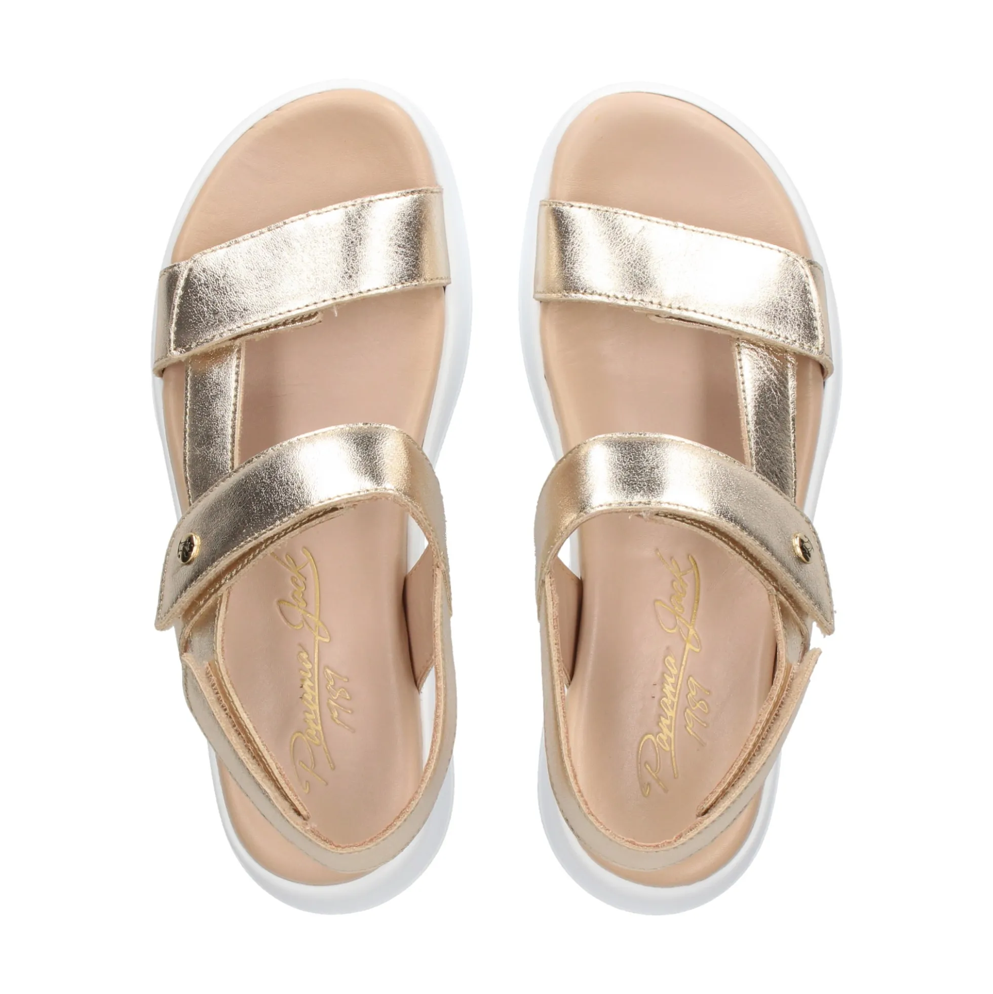 PANAMA JACK Sandalias con plataforma de Mujer Noor Shine B1 Oro