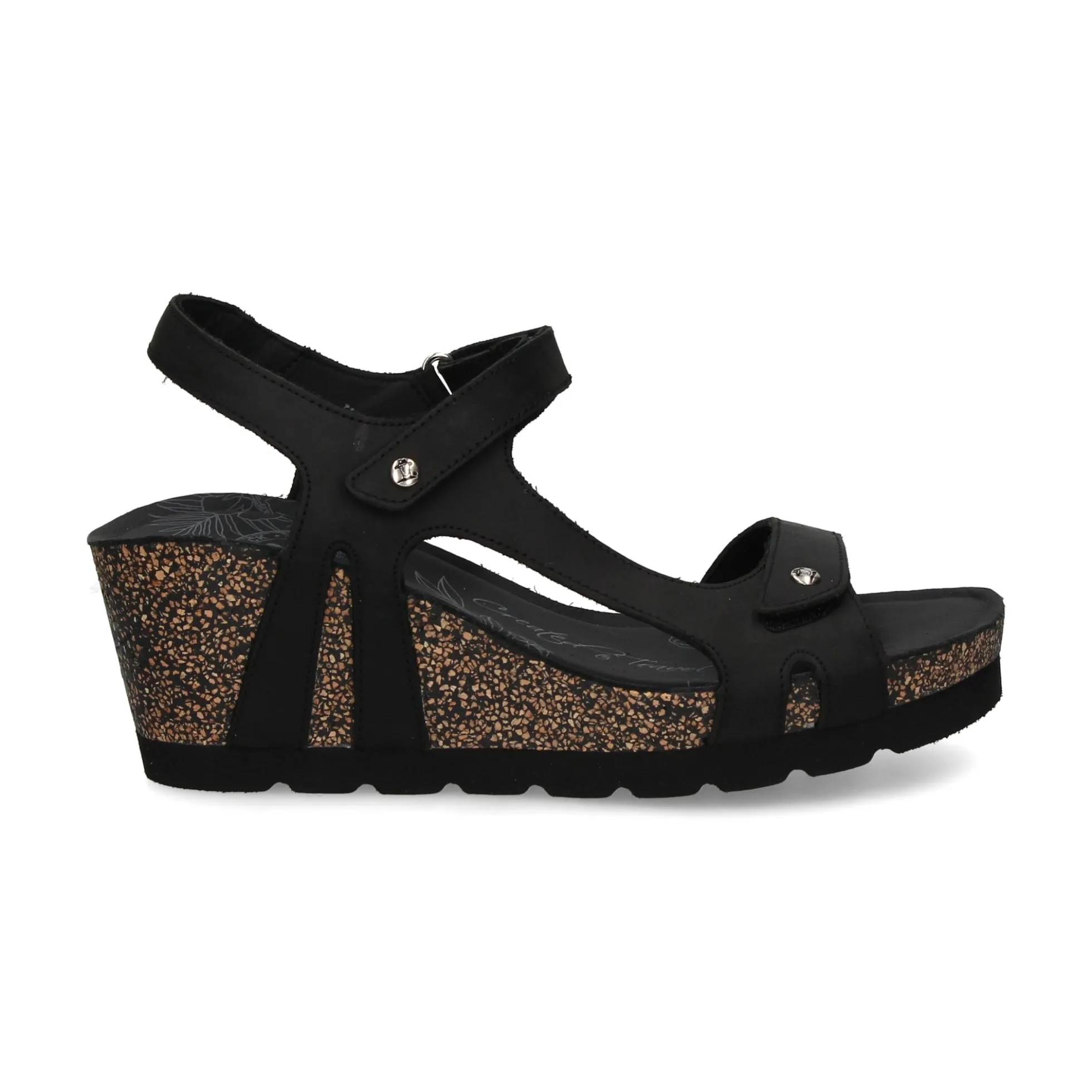 PANAMA JACK Sandalias cuña de Mujer Varel B1 NEGRO