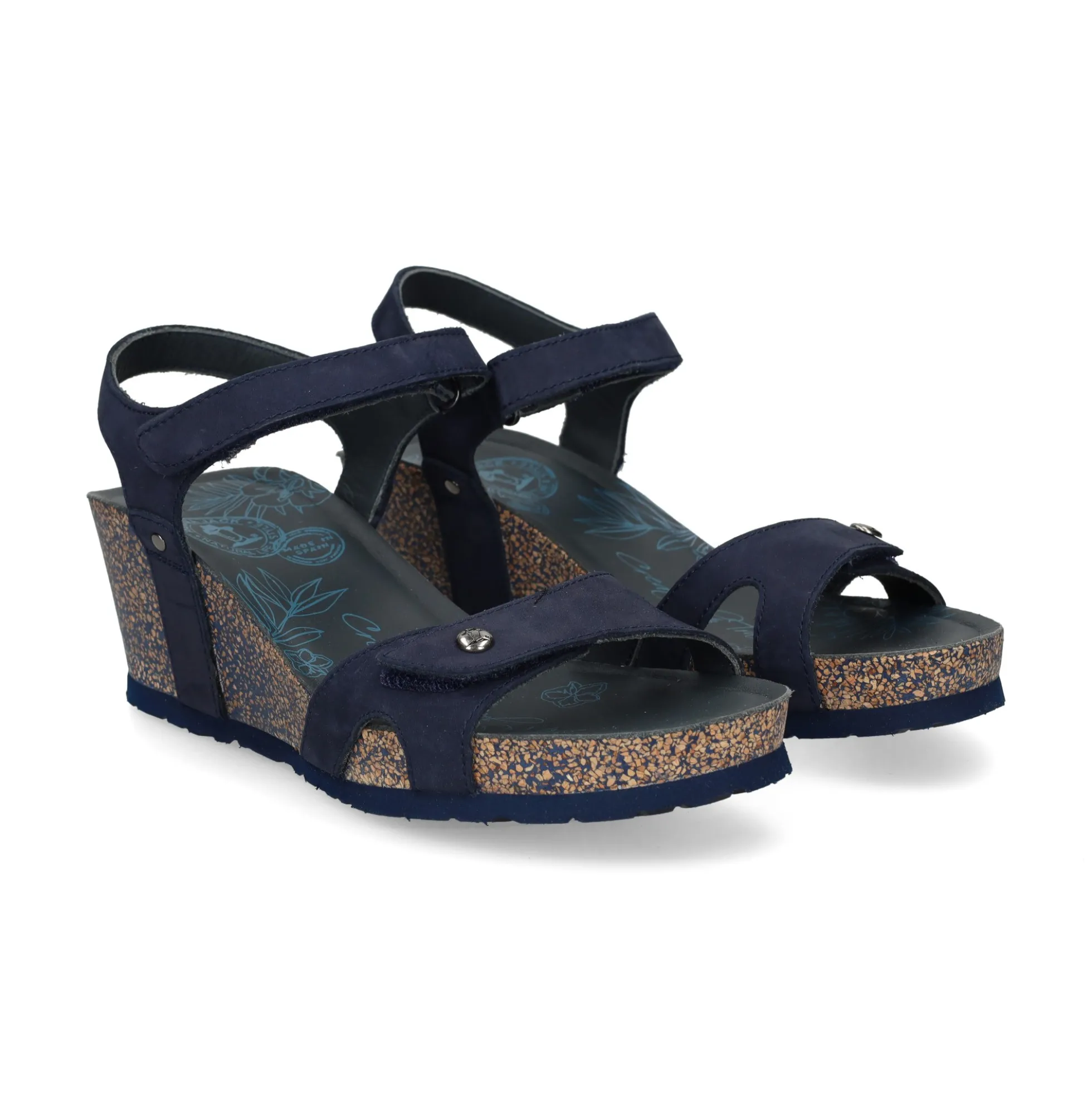 PANAMA JACK Sandalias cuña de Mujer Julia Basics B10 Marino