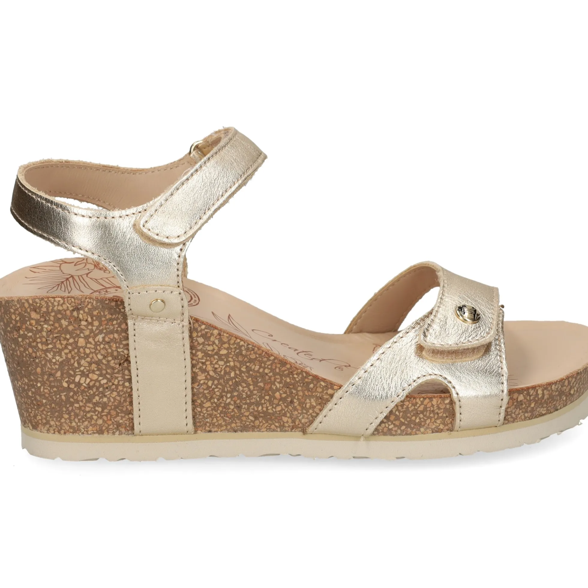 PANAMA JACK Sandalias cuña de Mujer Julia Shine B3 Oro