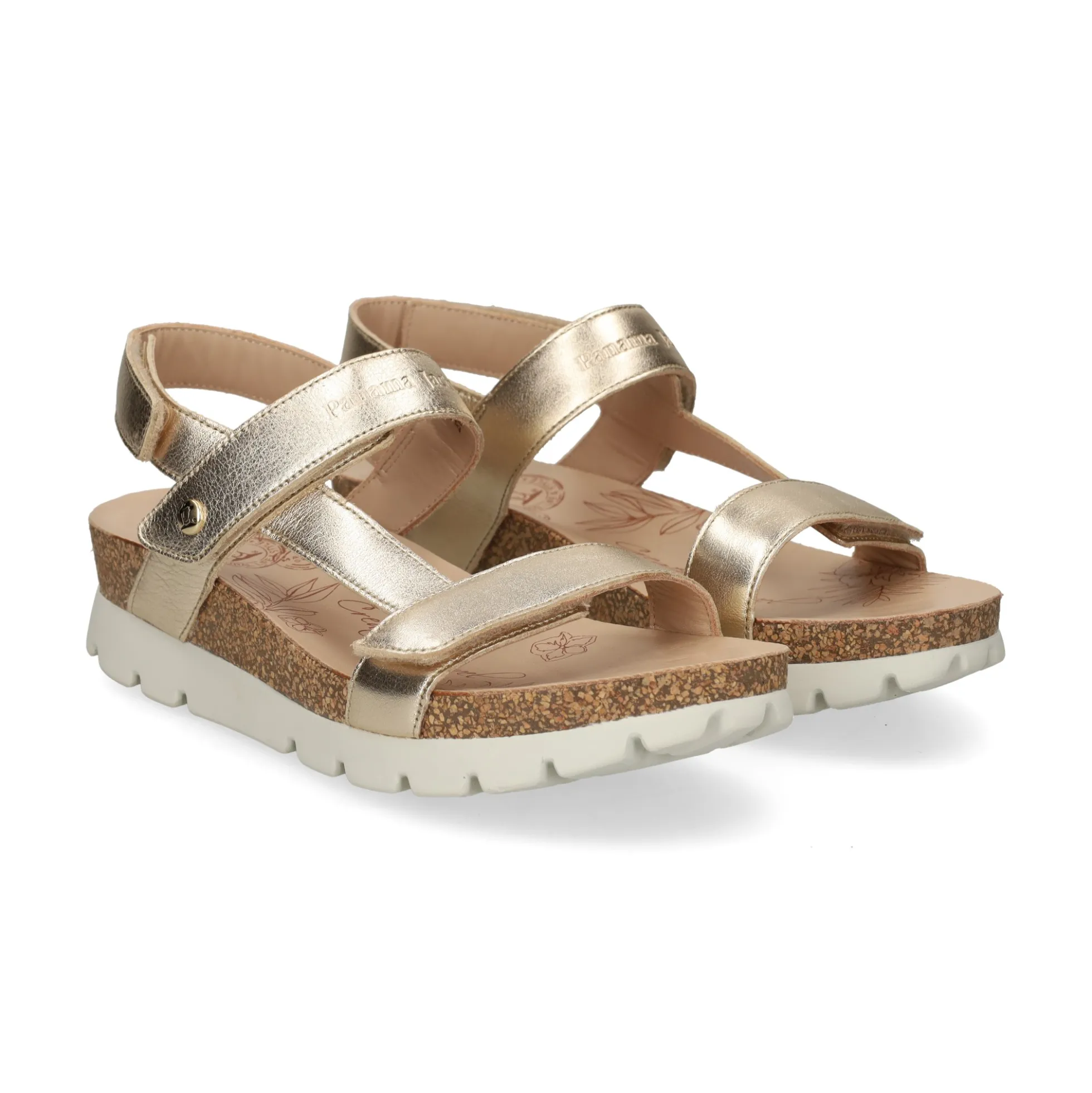 PANAMA JACK Sandalias planas de Mujer Selma Shine B1 Oro