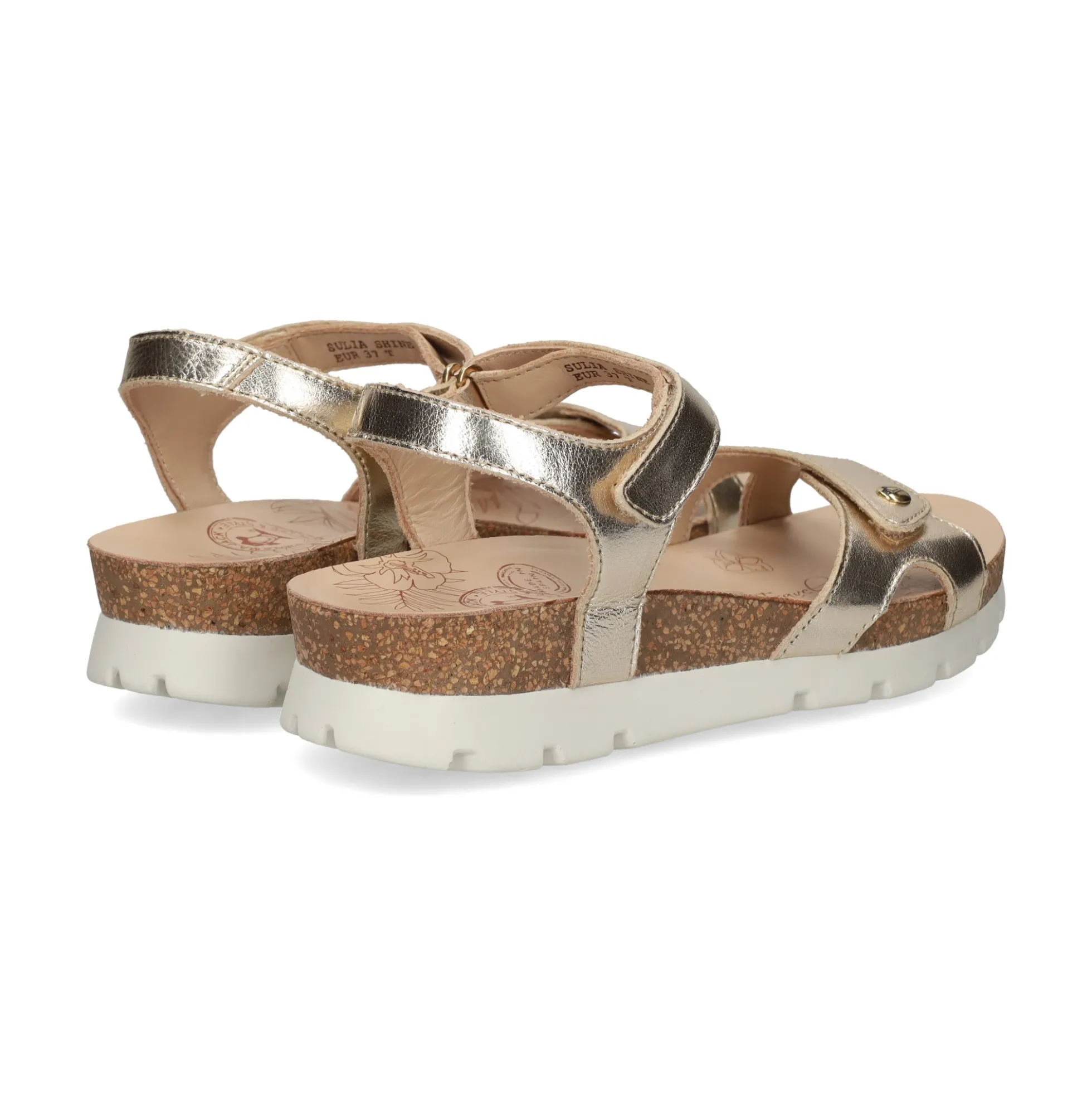 PANAMA JACK Sandalias planas de Mujer Sulia Shine B3 Oro